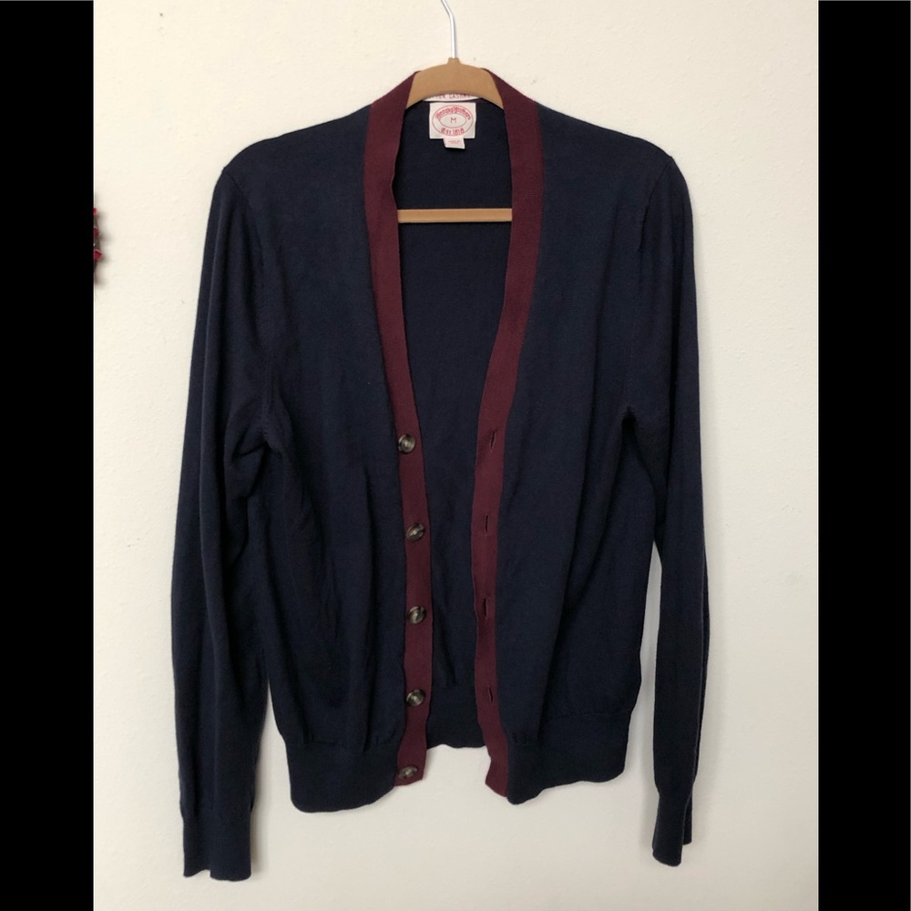 Men’s Med Brooks Brothers Cotton Cashmere Cardigan